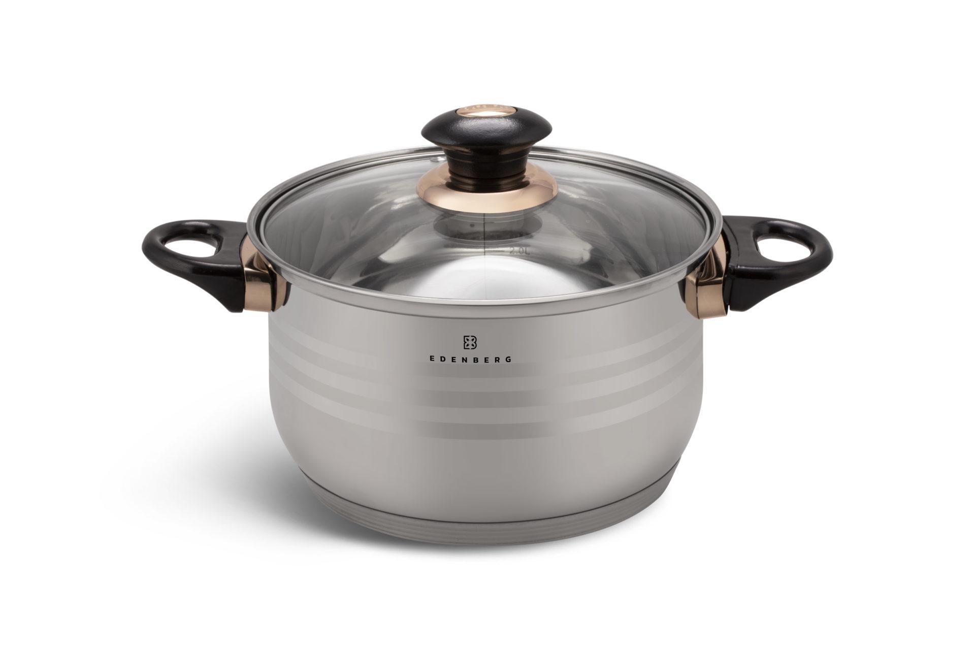 Набір посуду Edenberg EB-1141 нержавіюча сталь 12 пр. (P101236) - фото 6 Набір посуду Edenberg EB-1141 нержавіюча сталь 12 пр. (P101236) - фото 6