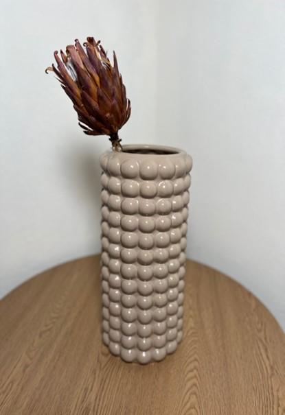 Ваза Nana ceramics Бамбл 33 см Капучино - фото 1