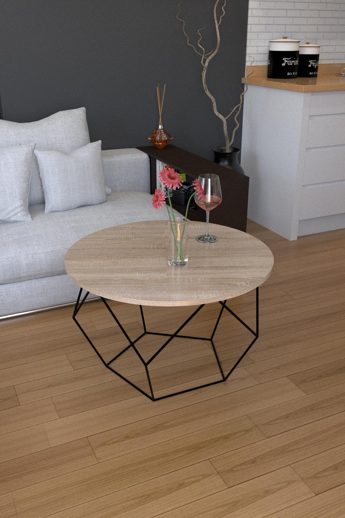 Журнальный стол EcoLoft Оникс DSP-1282-8 в стиле лофт Дуб Сонома (29879095) - фото 2 Журнальный стол EcoLoft Оникс DSP-1282-8 в стиле лофт Дуб Сонома (29879095) - фото 2