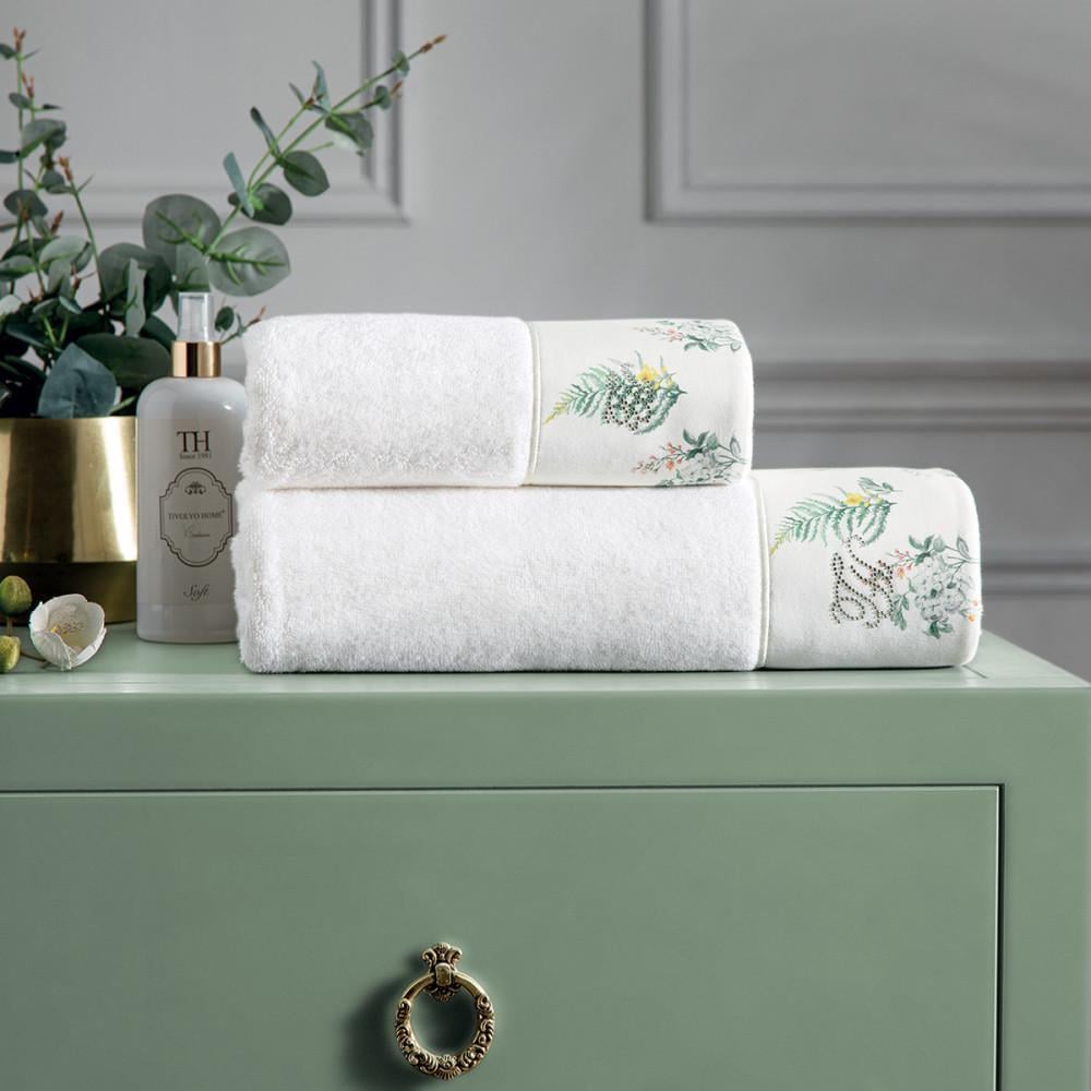 Набор полотенец Tivolyo Home Fleurs 50х100/75х150 см