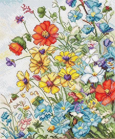 Набор для вышивания крестиком Luca-S Leti Wildflowers/Fleurs sauvages (L8091) Набор для вышивания крестиком Luca-S Leti Wildflowers/Fleurs sauvages (L8091)