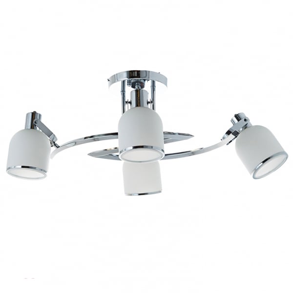 Люстра Flora на 4 плафона-колокольчика Белый (MT007/4)