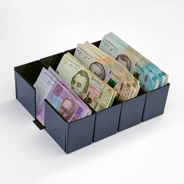 Купюрница СКАРБ-4/4 на четыре секции 20х17 см