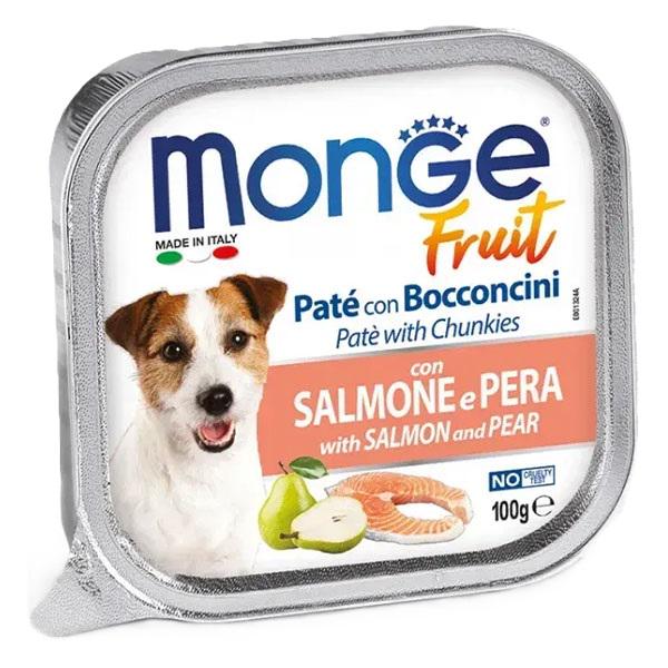 Корм для собак влажный Monge Dog Wet FRUIT лосось с грушей 100 г (000025661)