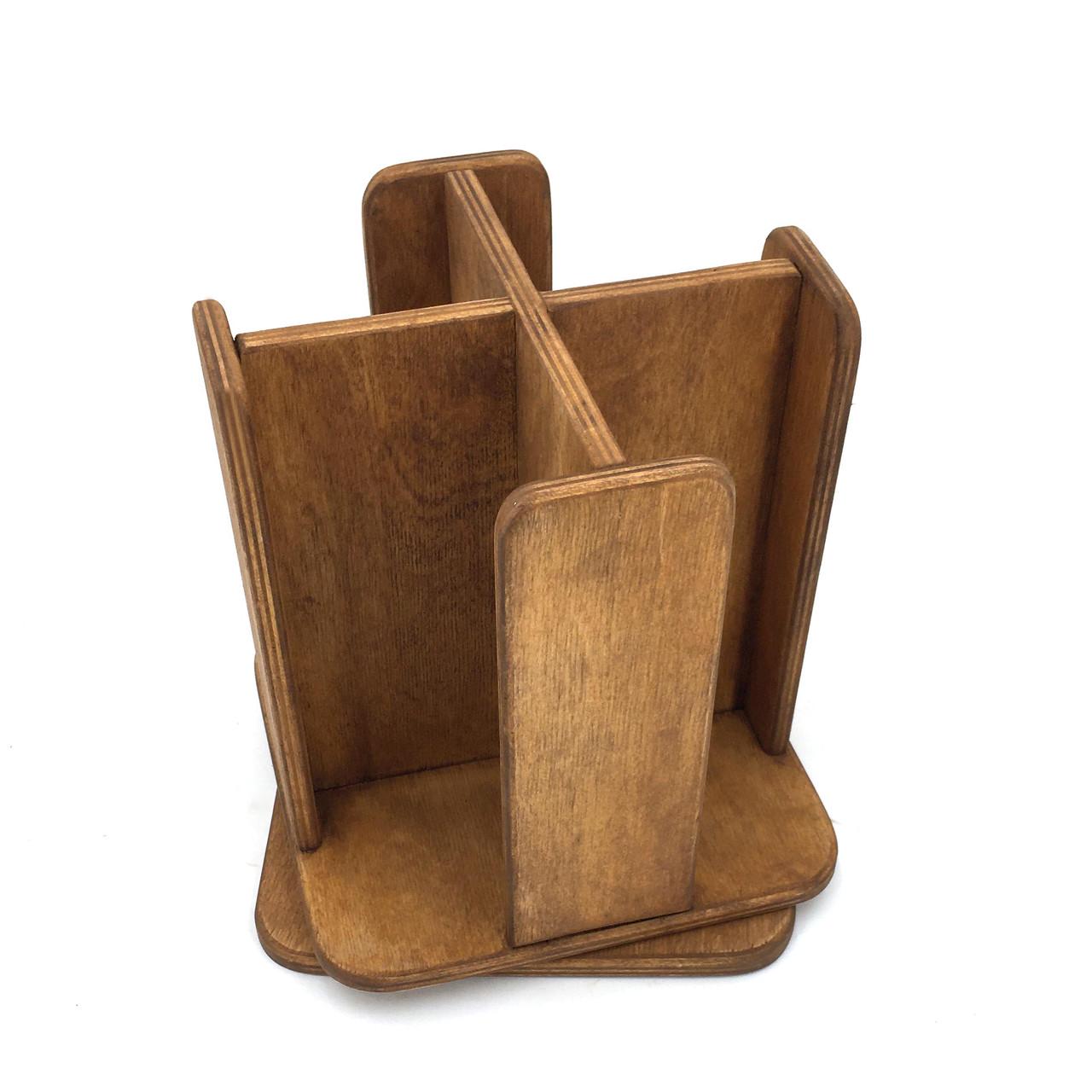 Органайзер одноразовых стаканов из дерева Клист 225 Мускат (ЧАЙ-221007)