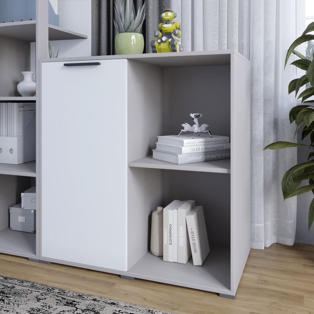 Тумба однодверная Lion Краш 82x43x86 см Кашемир/Нимфея Альба (000-000-2557)