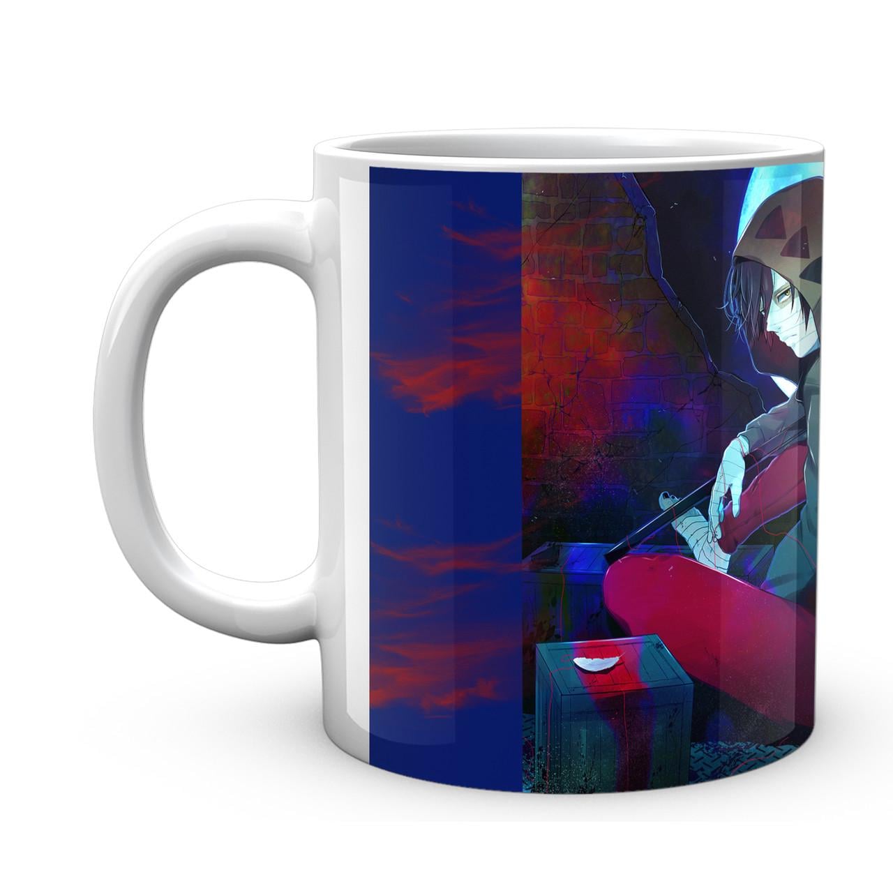 Чашка Geekland Satsuriku no Tenshi Зак и Рэйчел возле разбитой стены на фоне луны (SNT 02.007)