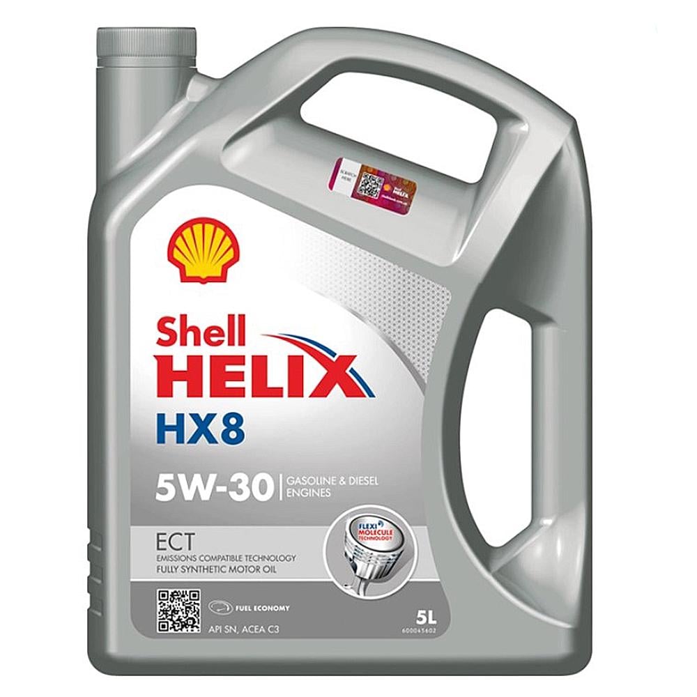 Моторное масло Shell Helix ECT HX8 5W-30 5 л - фото 1