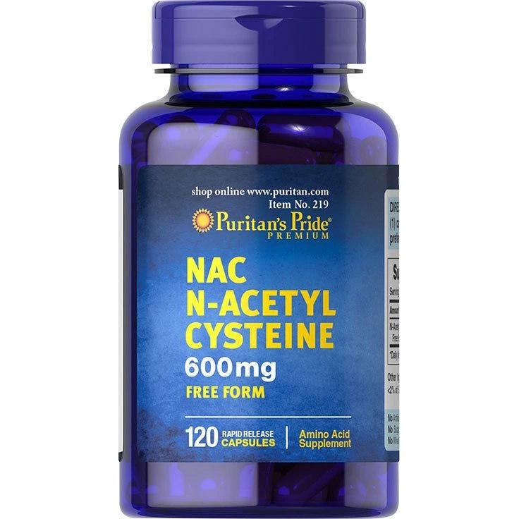 Аминокислота Puritan's Pride N-Acetyl Cysteine 600 мг 120 капс. (8034)
