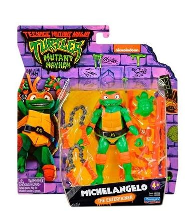 Фигура TMNT Ракушки-Ниндзя MOVIE III Микеланджело с оружием 11 см (IF-174-F-417)