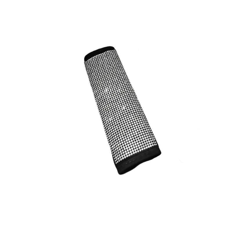 Чохол для ременя безпеки на липучці зі стразами 1 шт. Чорний з білим (2789190630)