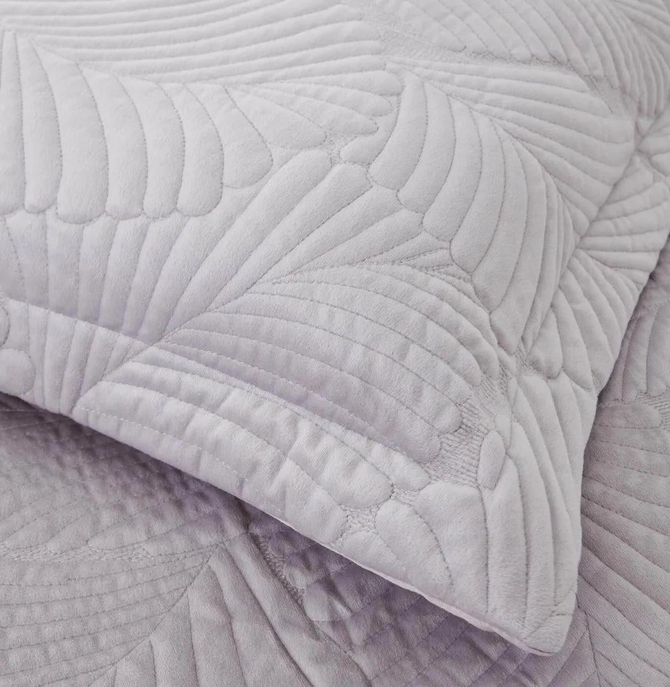 Набор покрывало и наволочки велюр 210х230 см/50×70 см Серый (Д-vik-velur-pokruvalo-004) - фото 3