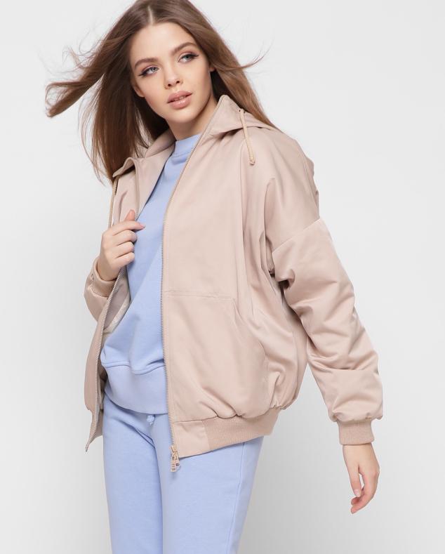 Бомбер X-Woyz LS-8893-10 р. 48 Бежевый - фото 3