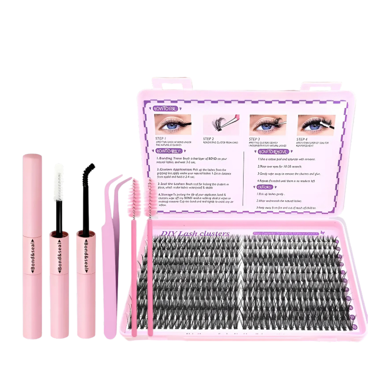 Набор для наращивания ресниц 30D для самостоятельного наращивания 418 шт. Черный (2602157098)