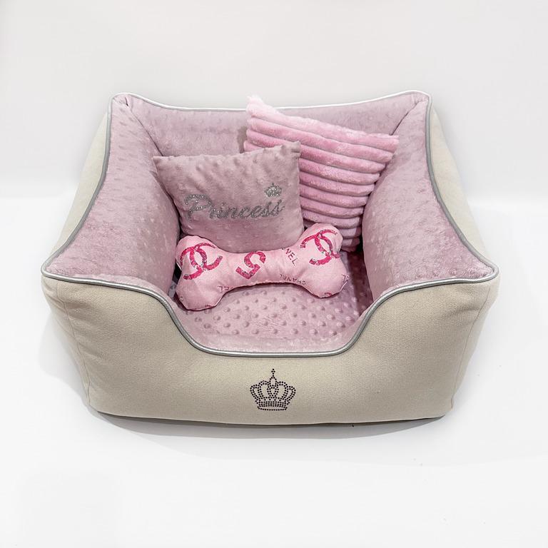 Лежанка для тварин Princess Amore mio Cane брідж до 8 кг 55х55х23 см (DB-0095) - фото 4