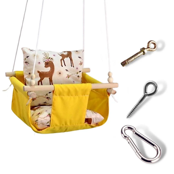 Детская качеля Infancy Сказочные олени Желтый (10072959) Детская качеля Infancy Сказочные олени Желтый (10072959)