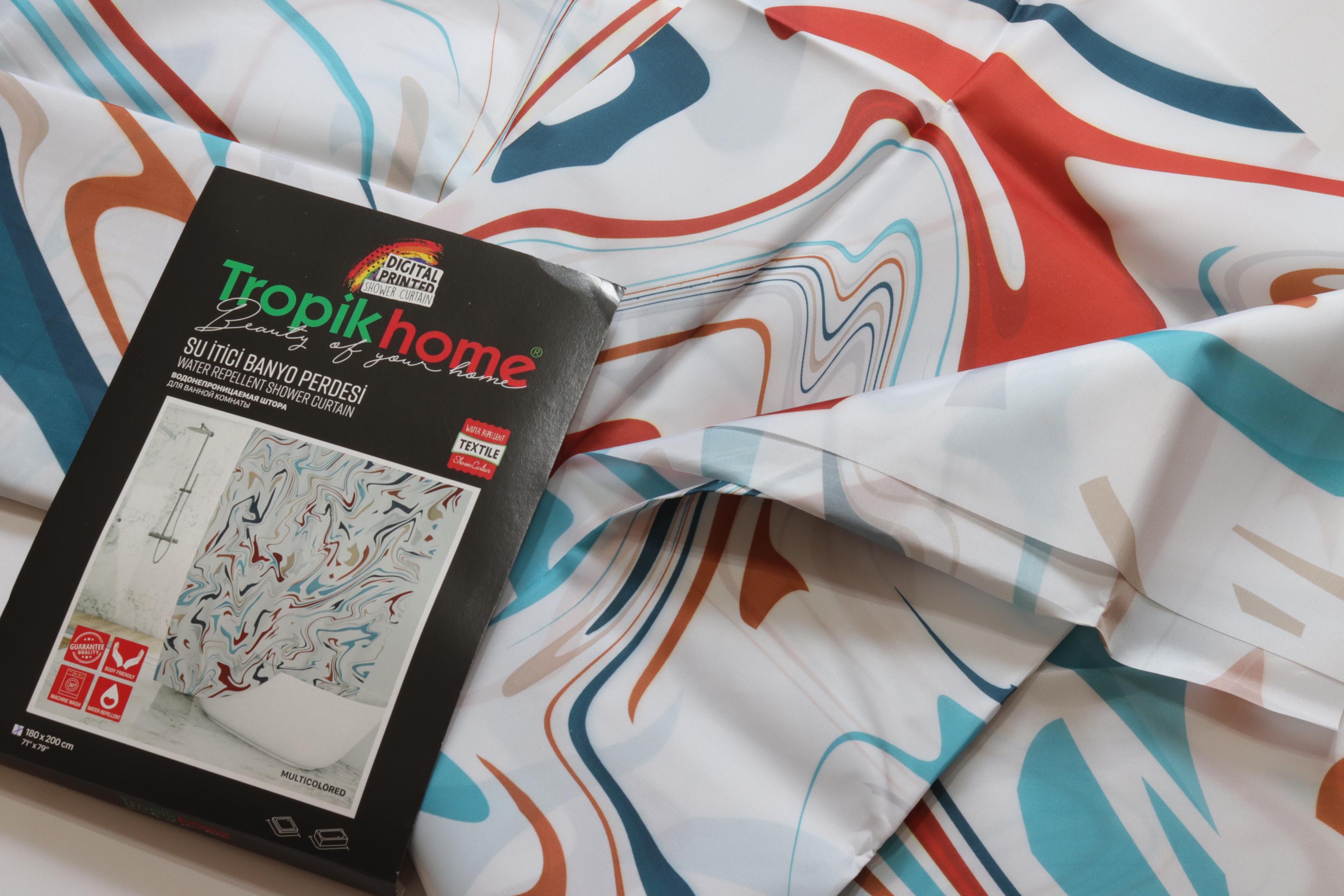 Штора для ванной Tropikhome Multicolored 180x200 см (27306940) - фото 4