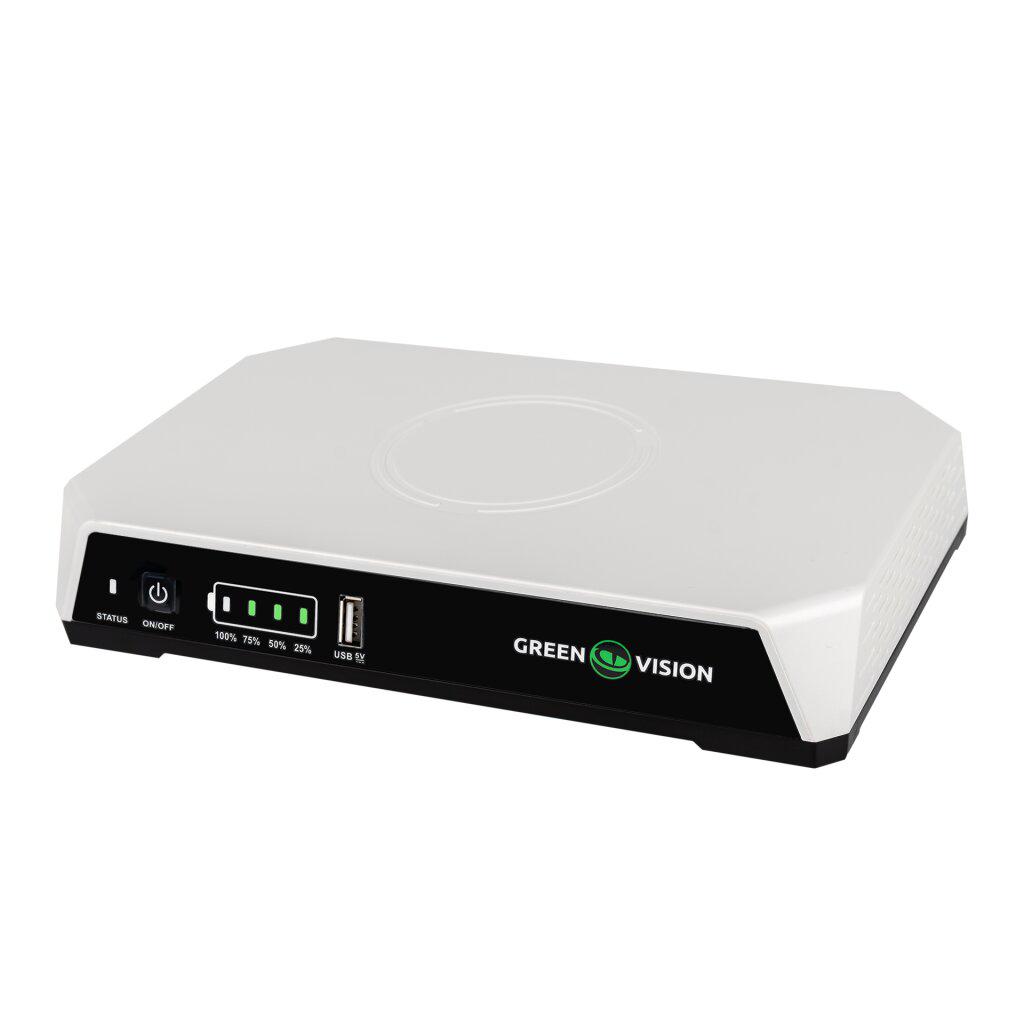 Джерело безперебійного живлення для роутерів GreenVision GV-703-UPS-DC20-40W 20000 mAh RJ-45 USB DC White (30492685)