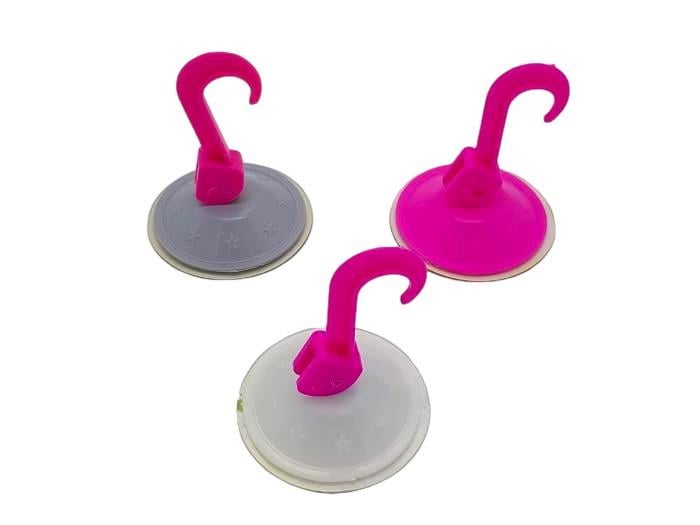 Крючок-держатель на присоске для полотенец пластиковый 7 см 3 шт. (438596214)