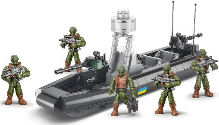 Конструктор Limo Toy KB 1158 техника ВСУ Катер лодка класса RHIB 442 дет. (2800330277)