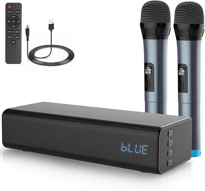 Звукова панель Pyl з 2 мікрофонами для вокалу та система Bluetooth для караоке 20 Вт