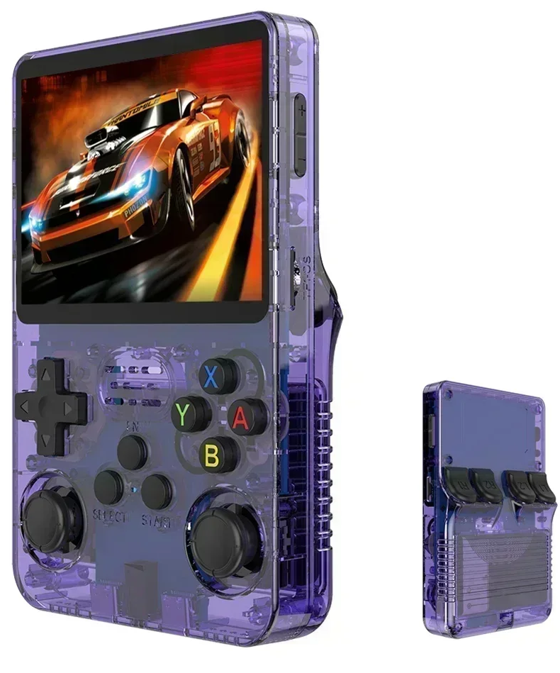 Ігрова ретро консоль Game Master R36S 1/64GB 15000 ігор Purple - фото 4