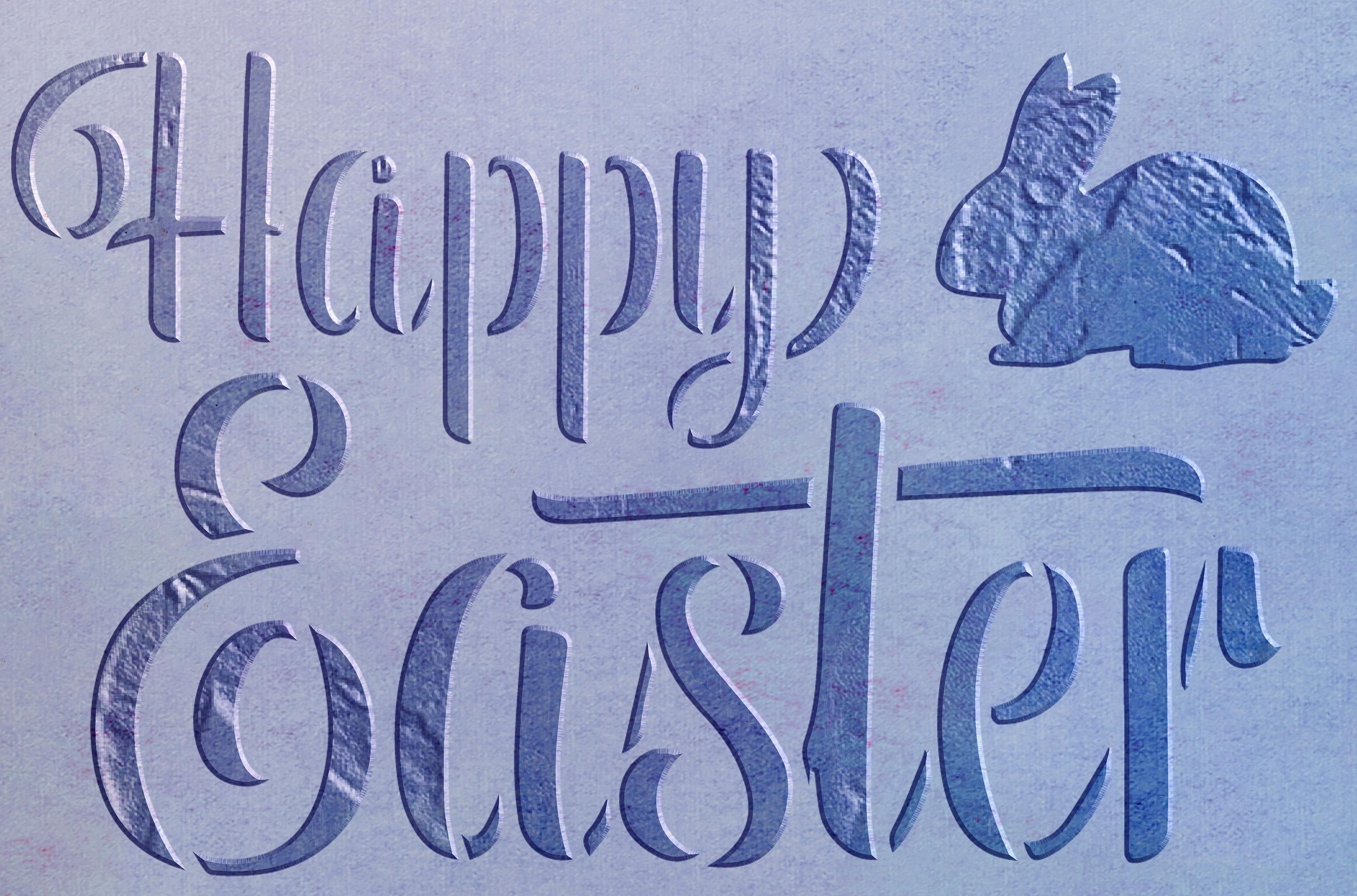Трафарет DFA Пасхальный декор Happy Easter эффектный рисунок для стен и штукатурки 0,3-1 мм (X00143)