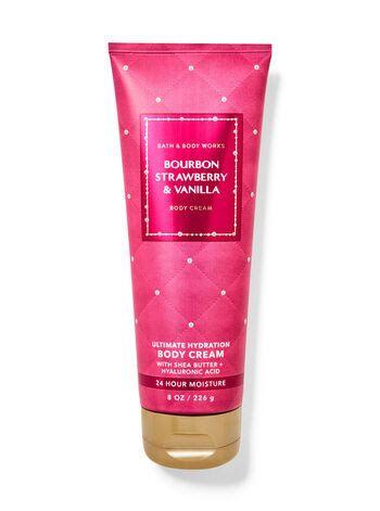 Крем для тіла парфумований Bath&Body works Bourbon strawberry & vanilla 226 г (20160269)