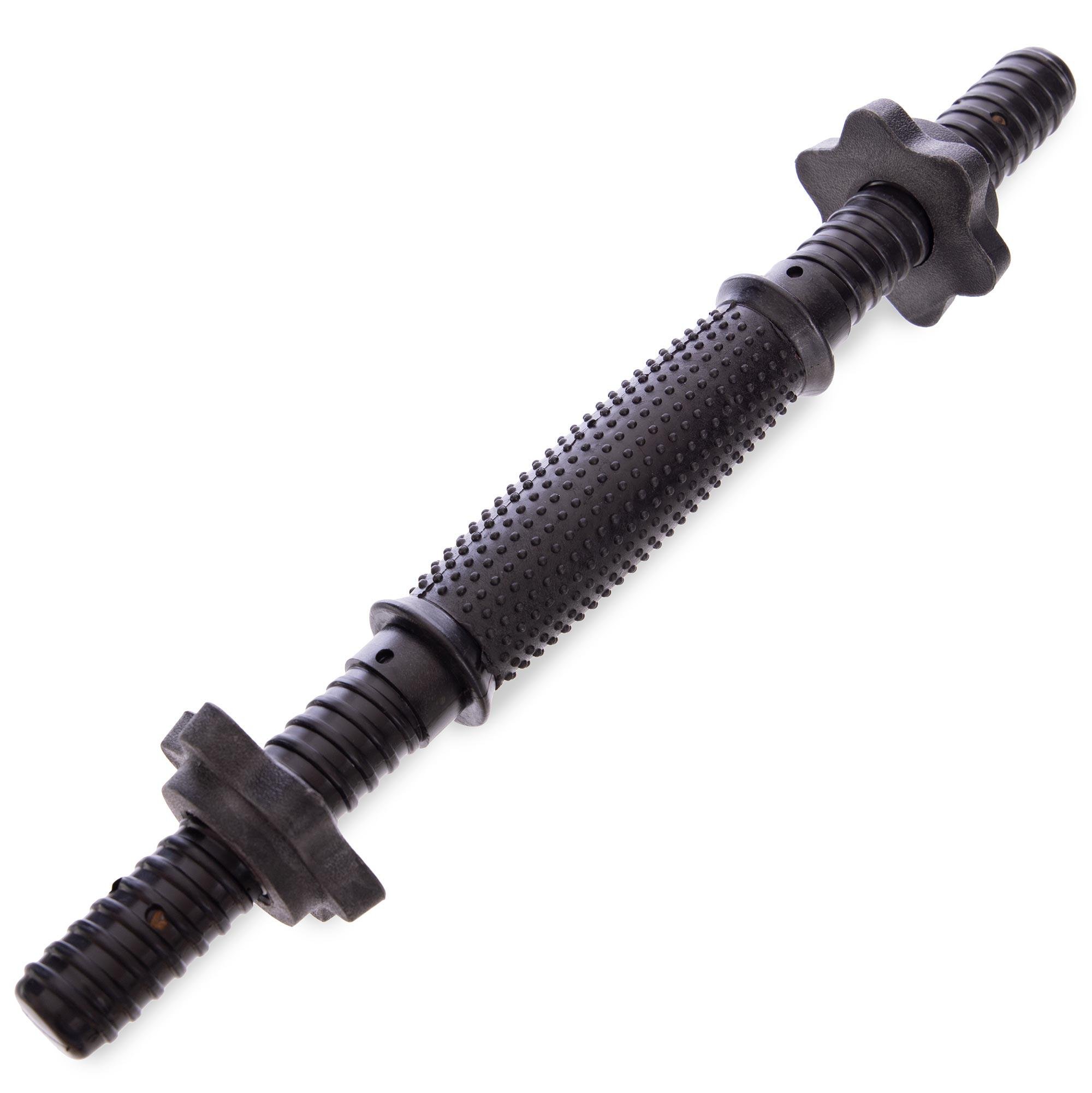 Гриф гантельный пластиковый Zelart SHUANG CAI SPORTS TA-80257-35 длина 35 см диаметр 25 мм Черный (DR002979)