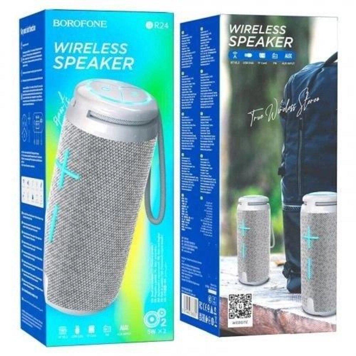 Портативна колонка Borofone BR24 Fashion sports BT speaker 1200 mAh Grey (19100314) - фото 3