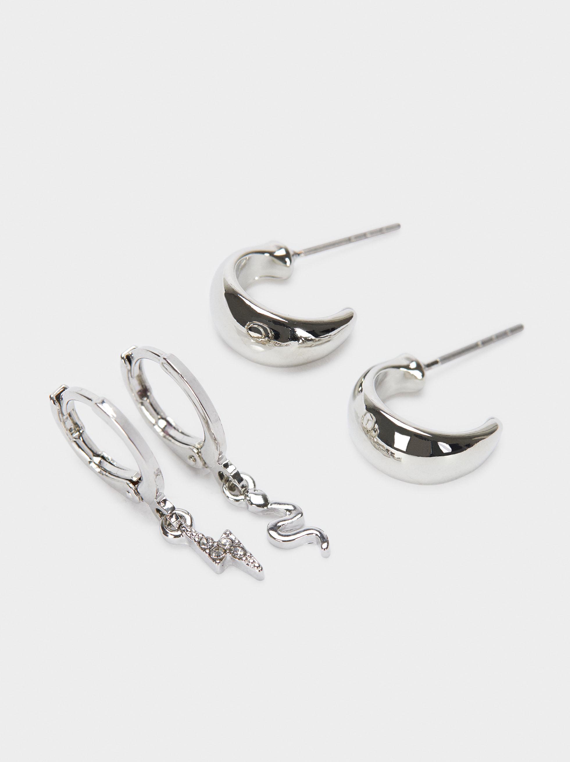 Женские серьги Parfois 188472 ONE Серебряный