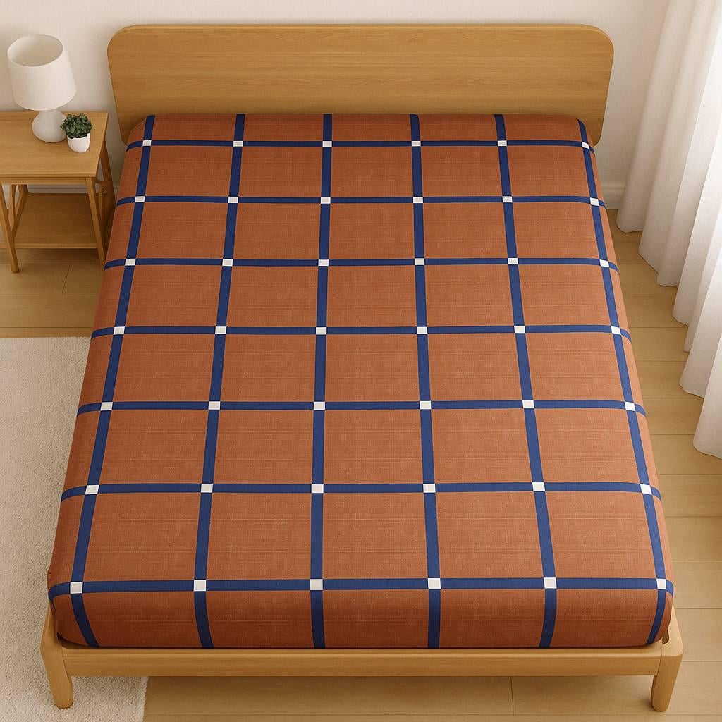 Простынь на резинке In a cage сатин 160х200 см (S-1704CD/WP/x160)