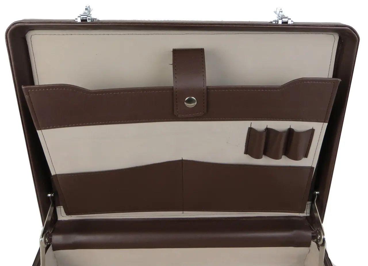 Дипломат чоловічий Portfolio екошкіра Коричневий (S1645450) - фото 6 Дипломат чоловічий Portfolio екошкіра Коричневий (S1645450) - фото 6