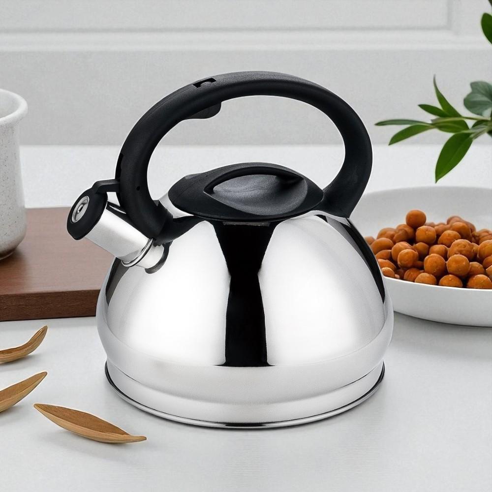 Чайник для плиты SimpleSteel с свистком нержавеющая сталь одинарное дно 3,5 л (03-MH-5179) - фото 8 Чайник для плиты SimpleSteel с свистком нержавеющая сталь одинарное дно 3,5 л (03-MH-5179) - фото 8