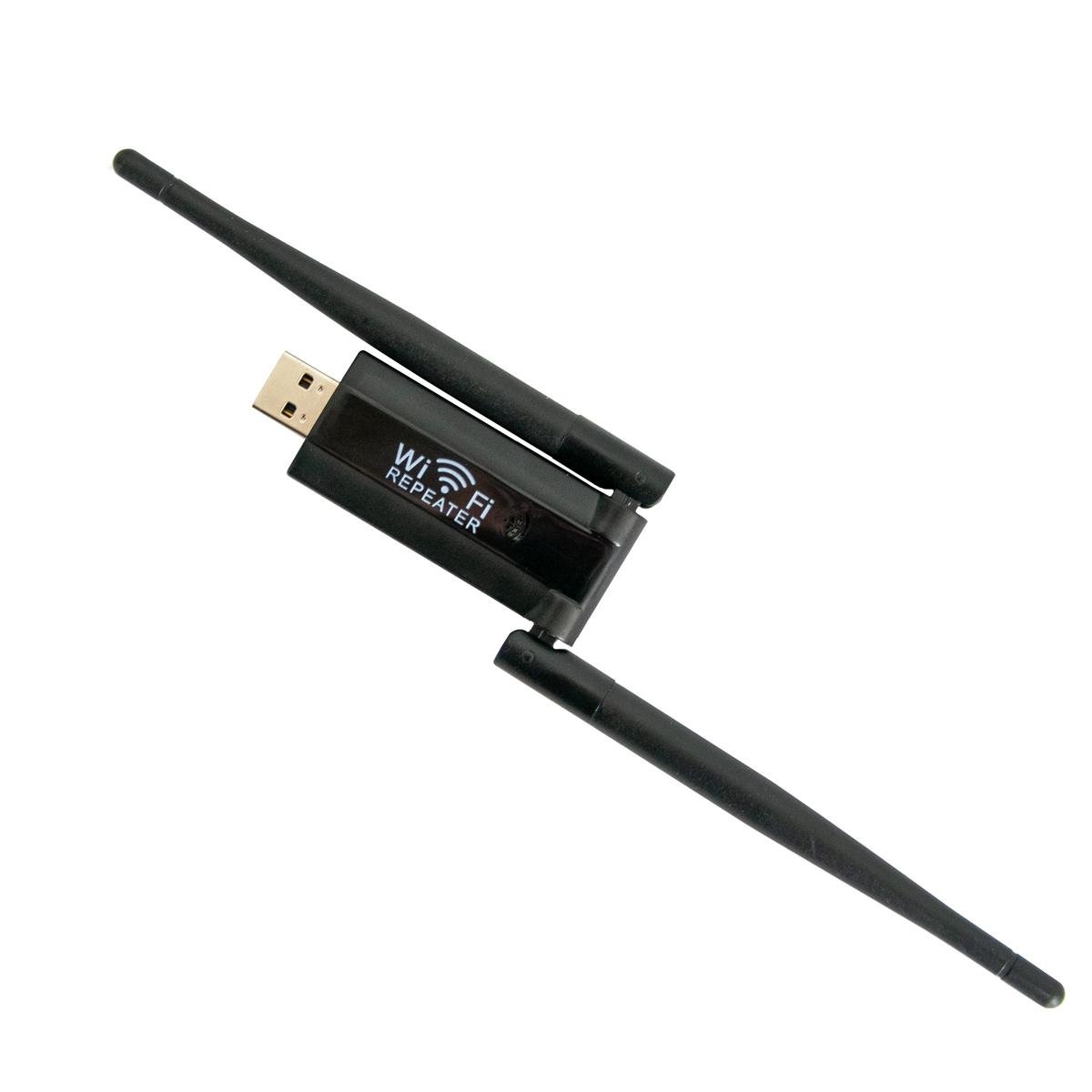 Репитер WiFi USB 2,4G активный усилитель (1010540-Black)