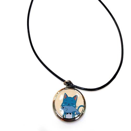 Кулон подвеска на шею кот Хэппи аниме Хвост Феи Fairy Tail (ku_040)