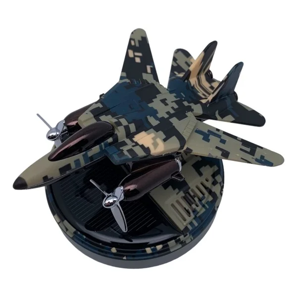 Ароматизатор автомобильный Самолет-истребитель на солнечной батарее Камуфляжный (4543-Leader) - фото 3 Ароматизатор автомобильный Самолет-истребитель на солнечной батарее Камуфляжный (4543-Leader) - фото 3