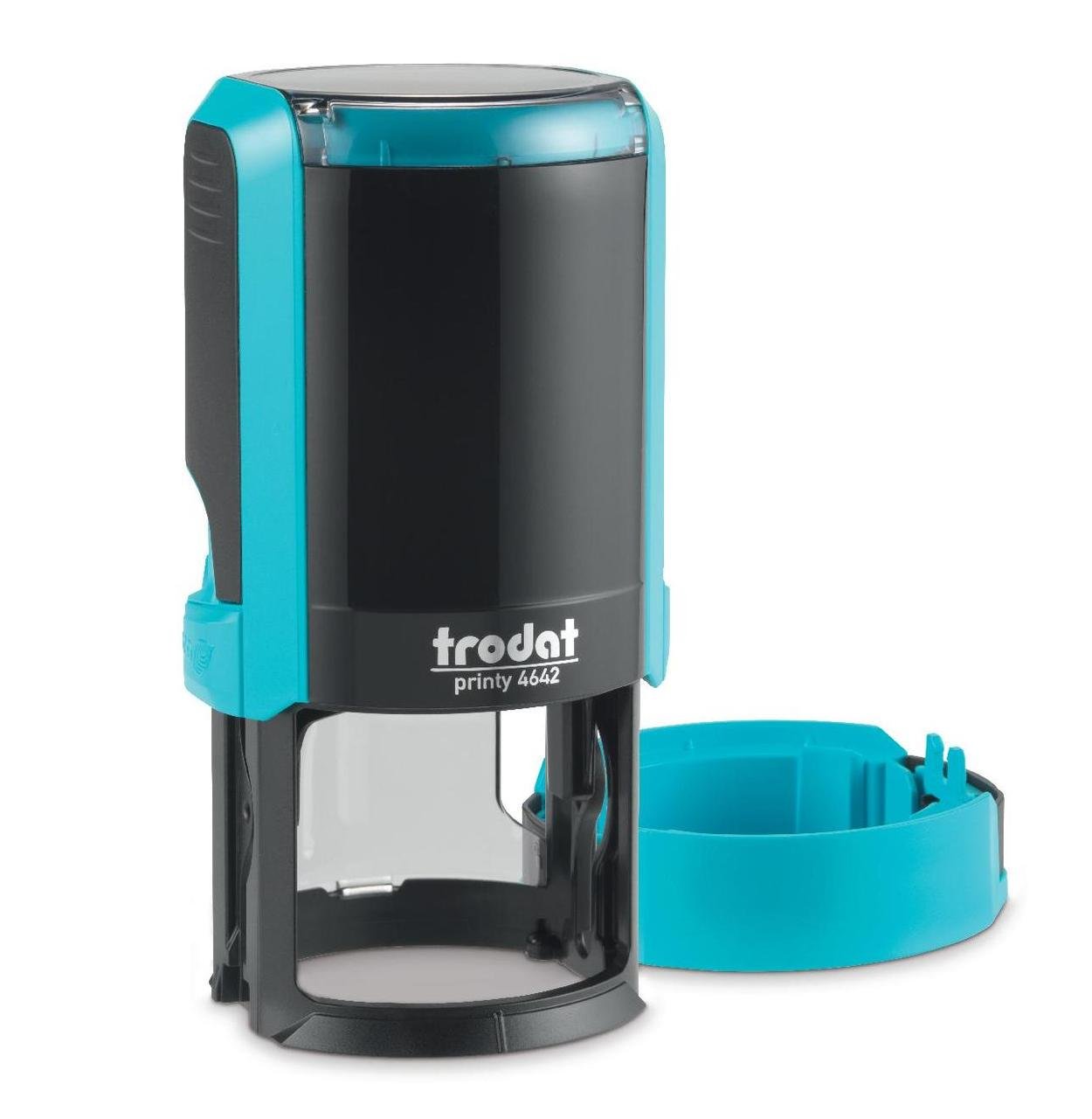 Оснащення для круглої печатки Trodat Printy 4642 d 42 мм з ковпачком Бірюзовий (4642 Бірюзовий)