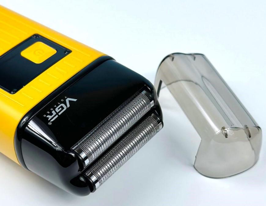 Шейвер беспроводной VGR V‑357 с триммером для бороды и усов Желтый (2390000030) - фото 8 Шейвер беспроводной VGR V‑357 с триммером для бороды и усов Желтый (2390000030) - фото 8