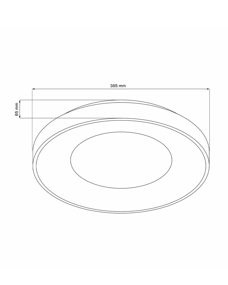 Стельовий світильник Goldlux 326713 Witold 40 LED 1x48W 3000K-6000K 5300Lm IP44 Bk з пультом дистанційного керування (21477056) - фото 5