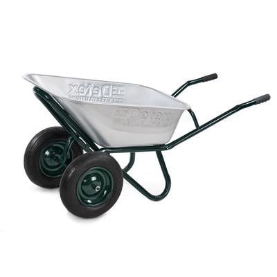 Тачка двухколесная DETEX D-32 с цельнолитым колесом 4х8 подшипник 100 л 250 кг D-32_100z6_TSR408MB (98-531)