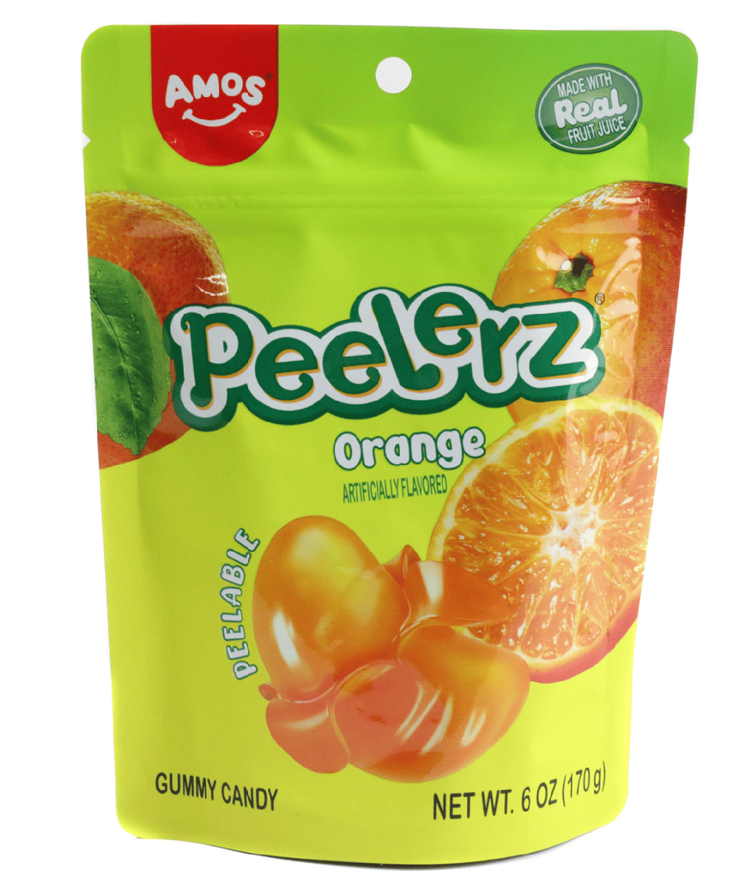Конфеты желейные Amos Peelerz Peelable Gummy Orange 170 г (3130321376)