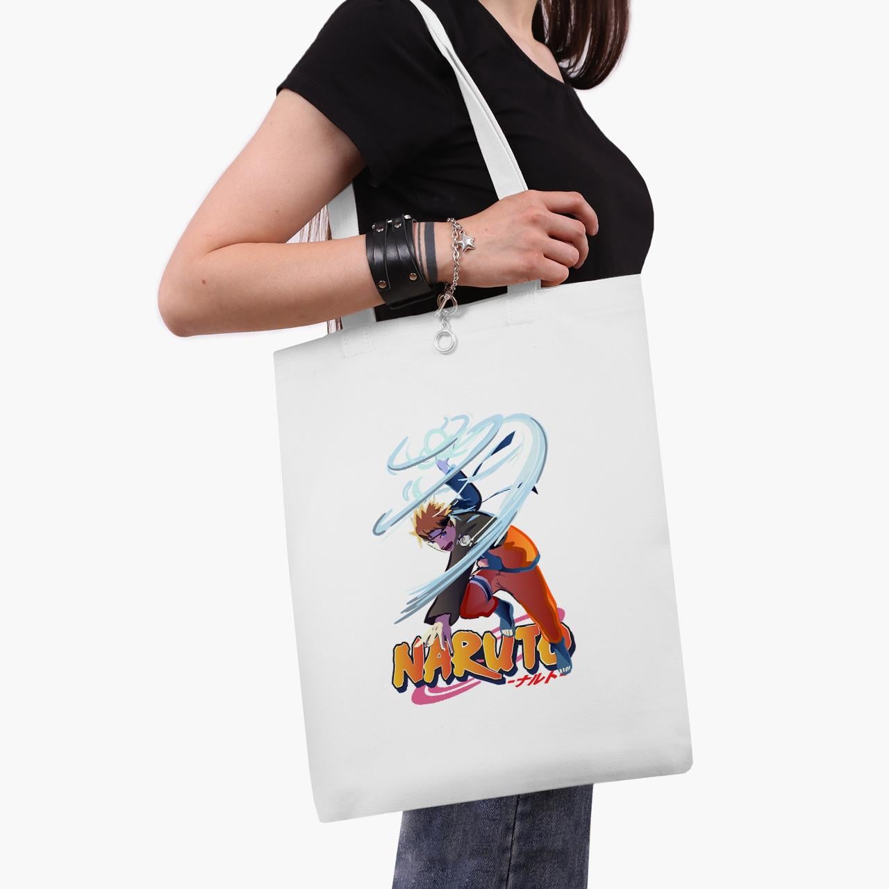 Эко сумка шоппер Naruto Uzumaki 41x35 см Белый (9227-2814-WT1)