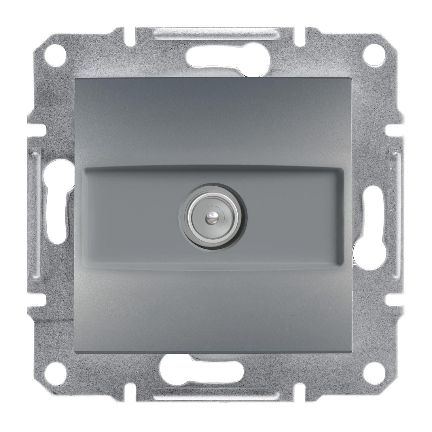 Розетка конечная ТВ Schneider Electric Asfora Стальной (EPH3200162)