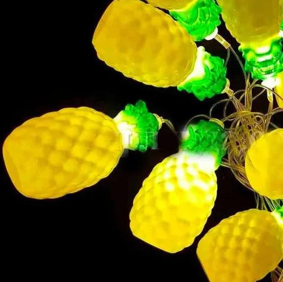 Гирлянда Ананас LED 12 ламп 5 м Белый теплый