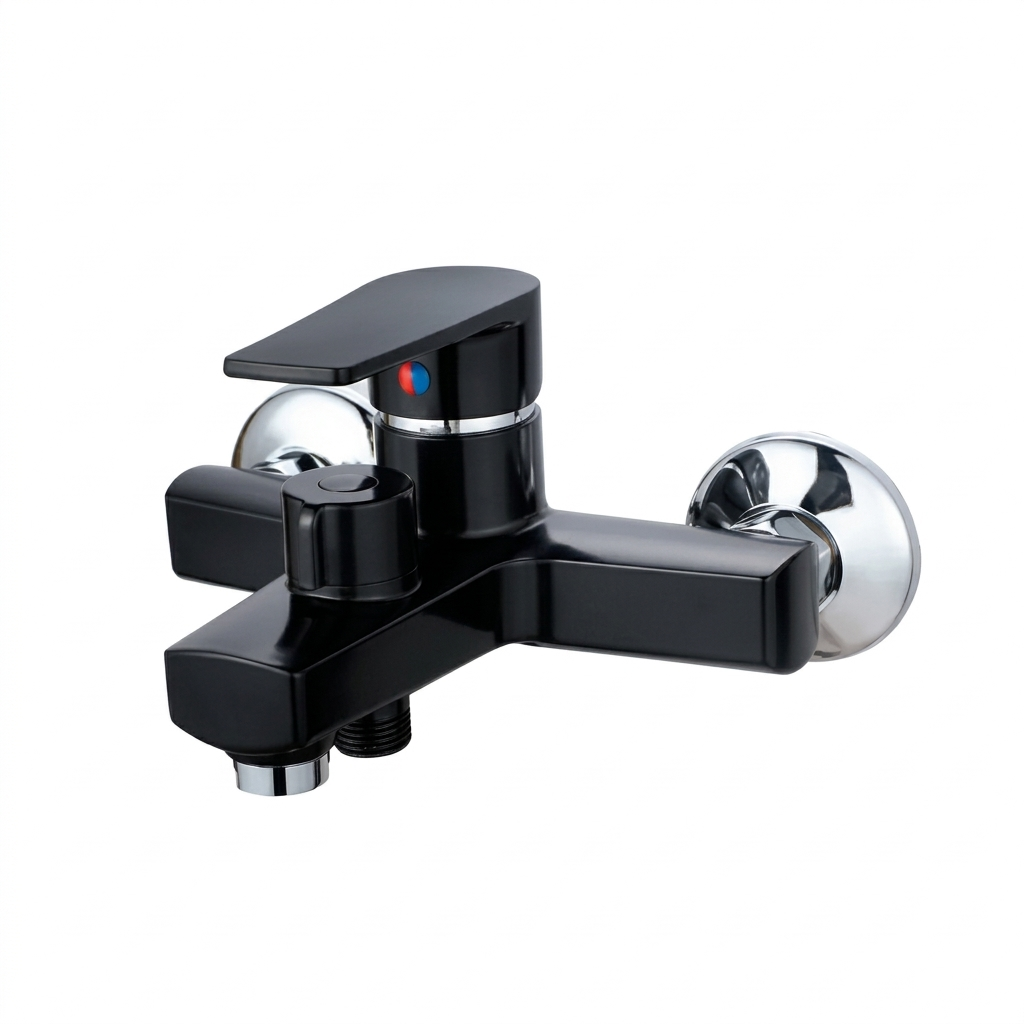 Смеситель для ванны PLAMIX Oscar-009 однорычажный Черный (PM0642)