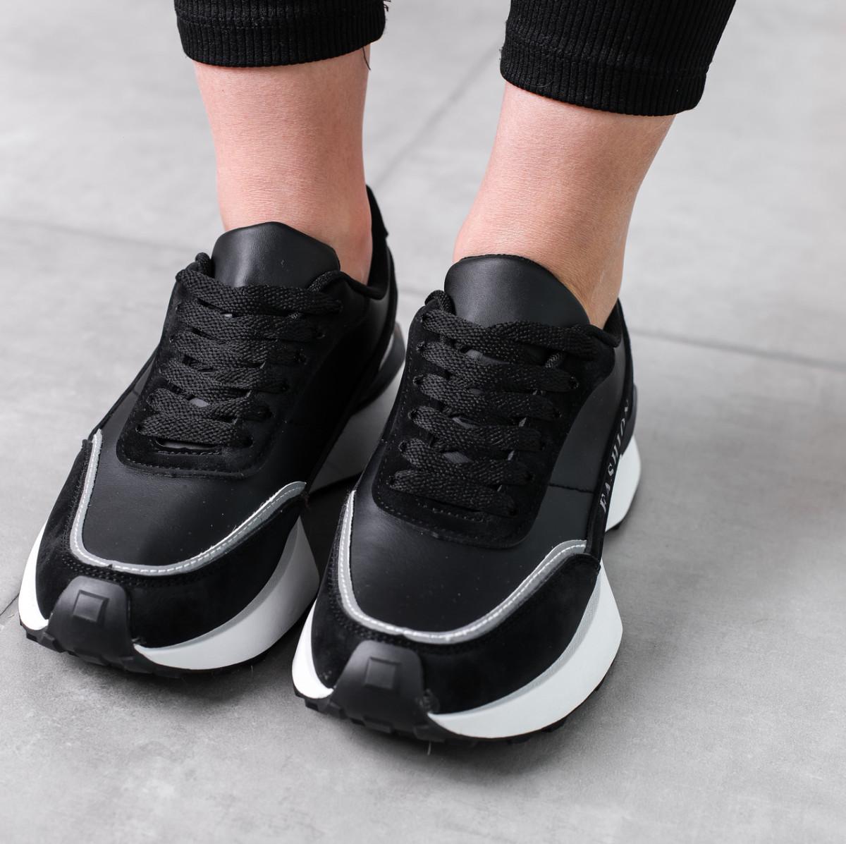 Кроссовки женские Fashion р. 36 23,5 см Черный (3542)