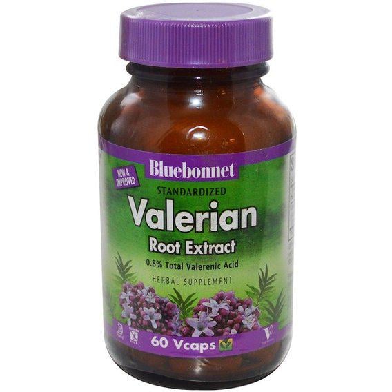 Комплекс Bluebonnet Nutrition Valerian Root Extract для профілактики нервової системи 60 Veg Caps