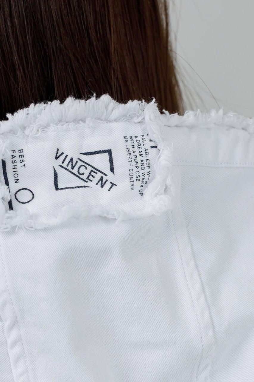 Куртка-толстовка джинсовая женская 5XL Белый (0711a/5XL) - фото 4 Куртка-толстовка джинсовая женская 5XL Белый (0711a/5XL) - фото 4