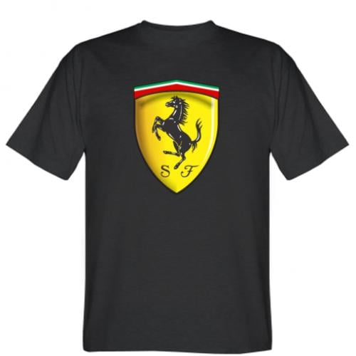 Футболка мужская Ferrari 3D 2XL Черный (230426-2-37476-XXL)